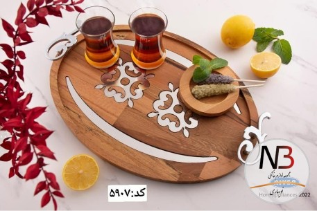 سینی-چوبی-بیضی-ریور-مدل-5907
