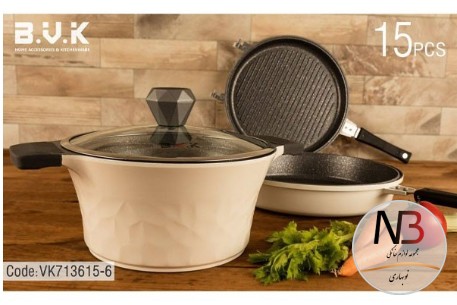 عکس محصول - سرویس-قابلمه-15-پارچه-بی-وی-کی-vk-713615