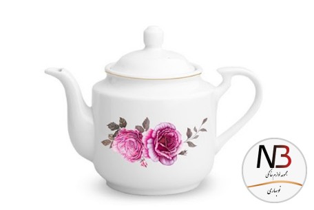 قوری-چای-استوانه-زرین-مدل-رزفلاور