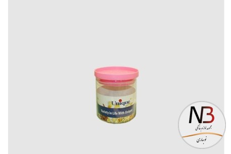 بانکه-حبوبات-شیشه-ای-درب-سرخابی-200-یونیک-un-1257