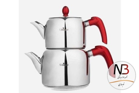 عکس محصول - کتری-وقوری-لوله-دار-3-2-لیتر-تمام-استیل-دسته-رنگی-7507-یونیک