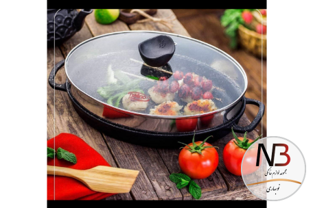 عکس محصول - تابه-گریل-چدن-مدل-بیضی-یونیک-کد-un-6011