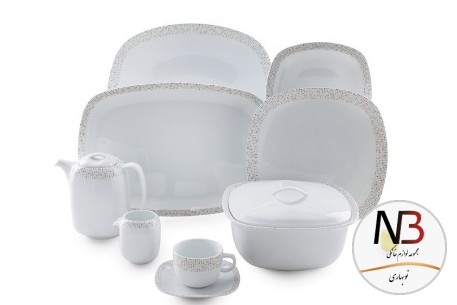 سرویس-چینی-98-پارچه-زرین-مدل-ماتریکس