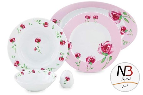 سرویس-چینی-زرین-28-پارچه-پینک-رز-zariniran
