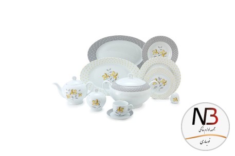 سرویس-چینی-زرین-102پارچه-18نفره-والنسیا-زرد-zariniran