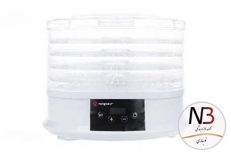 میوه-خشک-کن-ساپر-5-طبقه-دیجیتالی-سفیدsapor-sfd-5860-d