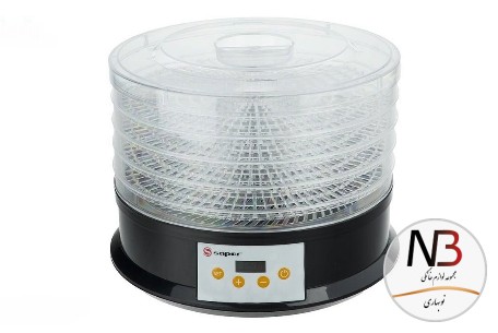 عکس محصول - میوه-خشک-کن-ساپر-5-طبقه-دیجیتالی-سفیدsapor-sfd-5860-d