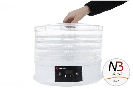 عکس محصول - میوه-خشک-کن-ساپر-5-طبقه-دیجیتالی-سفیدsapor-sfd-5860-d