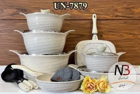 عکس محصول - سرویس-قابلمه-16-پارچه-سبز-آبی-کلاسیک-7713-یونیک