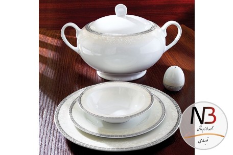 عکس محصول - سرویس-چینی-102-پارچه-زرین-مدل-ریوا-پلاتینی