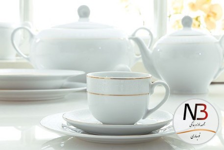 عکس محصول - سرویس-28پارچه-سپید-صدف-زرین