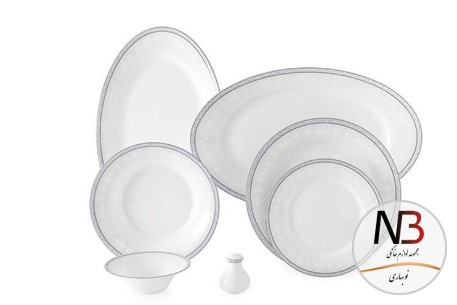 عکس محصول - سرویس-108پارچه-12نفره-وایت-رز-زرین