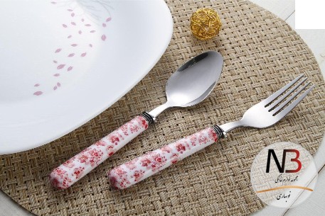 عکس محصول - قاشق-وچنگال-12پارچه-گلدار-flore-1