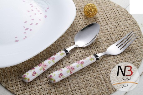 عکس محصول - قاشق-وچنگال-12پارچه-گلدار-flore-1