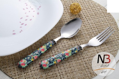 عکس محصول - قاشق-وچنگال-12پارچه-گلدار-flore-1