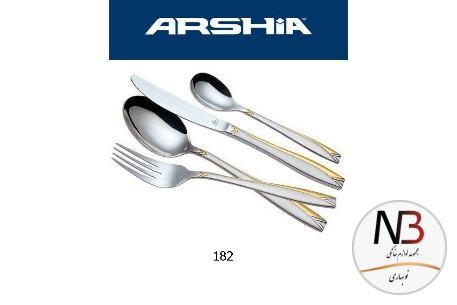 قاشق-چنگال-38-پارچه-پایه-دار-طلایی-9-نفره-2101-182-عرشیا