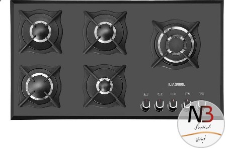 اجاق-گاز-صفحه-ای-ایلیا-استیل-مدل-g522
