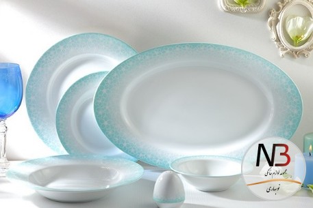 عکس محصول - سرویس-28پارچه-ساکورا-آبی-زرین