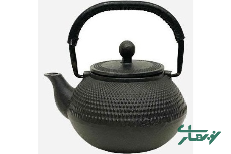 قوری-چدن-دسته-چرمی-طرح-نقطه-ای-یونیک-کد-6032