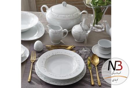 عکس محصول - سرویس-چینی-28پارچه-برایدال-زرین