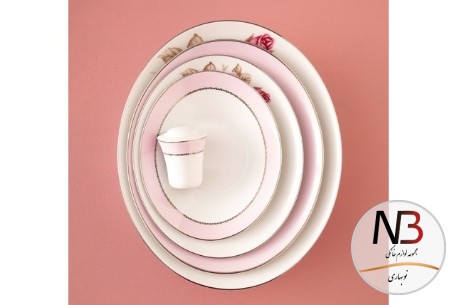 عکس محصول - سرویس-97-پارچه-رزفلاور-پلاتین-درجه-عالی-زرین