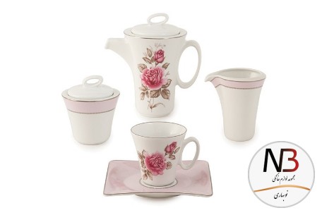 عکس محصول - سرویس-97-پارچه-رزفلاور-پلاتین-درجه-عالی-زرین