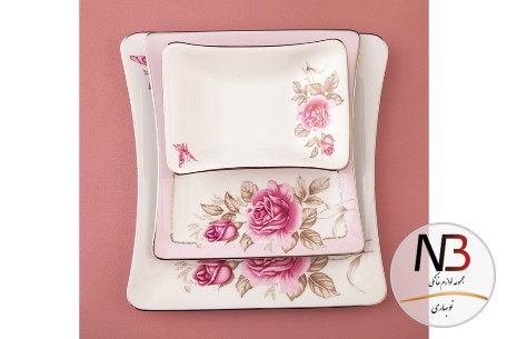 عکس محصول - سرویس-97-پارچه-رزفلاور-پلاتین-درجه-عالی-زرین