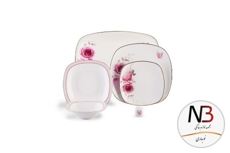 سرویس-چینی-زرین-27-پارچه-رزفلاور-zariniran