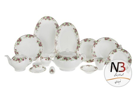 سرویس-چینی-زرین-102-پارچه-بیدگل-zariniran