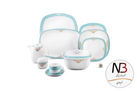 سرویس-چینی-زرین-98-پارچه-آرمیتاژ-فیروزه-zariniran