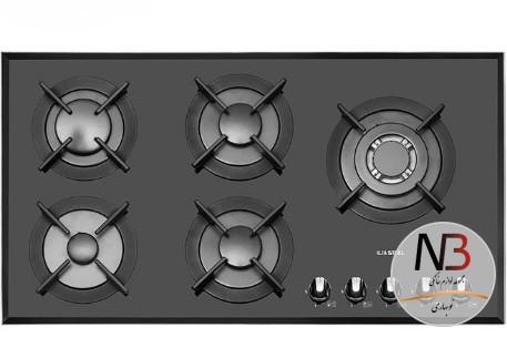 اجاق-گاز-شیشه-ای-5-شعله-ی-ایلیا-استیل-مدلg526