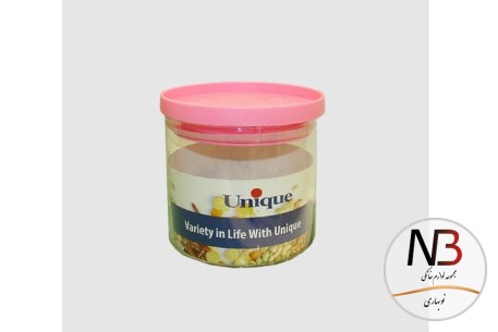 بانکه-حبوبات-شیشه-ای-درب-سرخابی-300-یونیک-un-1227