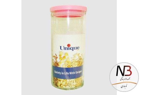بانکه-حبوبات-شیشه-ای-درب-سرخابی-1800-یونیک-un-1219