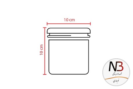 عکس محصول - بانکه-ادویه-شیشه-ای-درب-مشکی-300-یونیک-un-1207