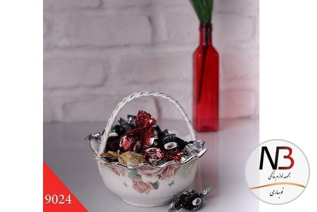 شکلات-خوری-سبدی-کوچک-گلدار-9024-ان-تی-سی