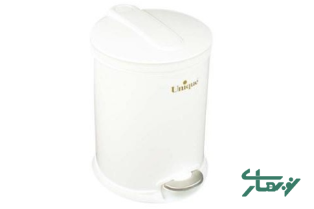 سطل-زباله-12-لیتر-سفید-4120-یونیک