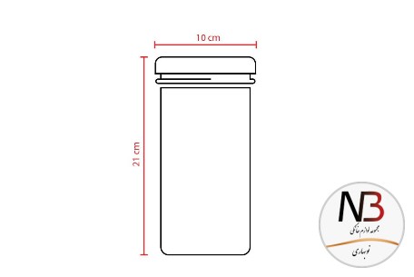 عکس محصول - بانکه-حبوبات-شیشه-ای-درب-طوسی-1200-یونیک-un-1211
