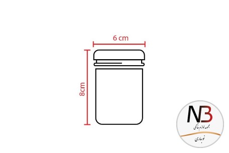 عکس محصول - بانکه-ادویه-شیشه-ای-درب-طوسی-120-یونیک-un-1255
