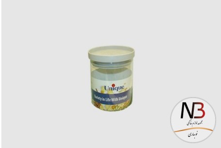 بانکه-ادویه-شیشه-ای-درب-طوسی-200-یونیک-un-1253