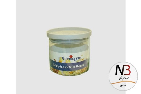 بانکه-حبوبات-شیشه-ای-درب-طوسی-300-یونیک-un-1217