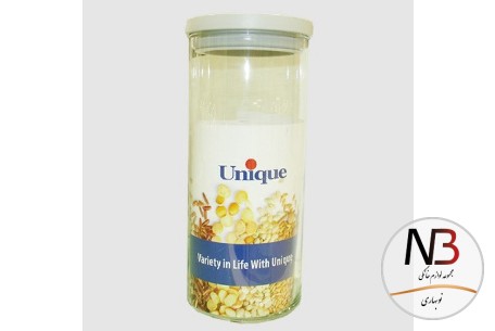 بانکه-حبوبات-شیشه-ای-درب-طوسی-1800-یونیک-un-1209