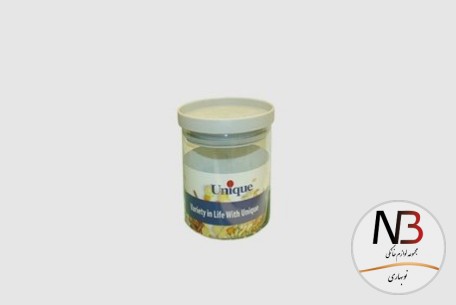 بانکه-ادویه-شیشه-ای-درب-طوسی-120-یونیک-un-1255