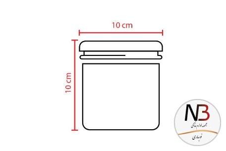 عکس محصول - بانکه-حبوبات-شیشه-ای-درب-طوسی-300-یونیک-un-1217