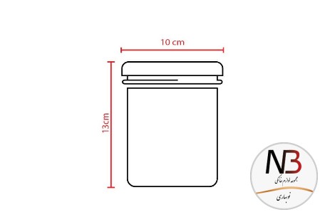 عکس محصول - بانکه-حبوبات-شیشه-ای-درب-طوسی-600-یونیک-un-1215