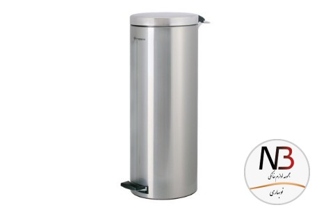 سطل-20-لیتری-پدالی-استیل-خش-دار-درب-استیل-براسیانا-اورانوس