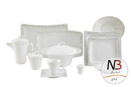سرویس-چینی-97-پارچه-زرین-مدل-اسپاتی-پلاتینی