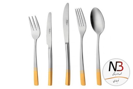 عکس محصول - سرویس-قاشق-و-چنگال-86-پارچه-ناب-استیل-مدل-فلورانس-دورطلا