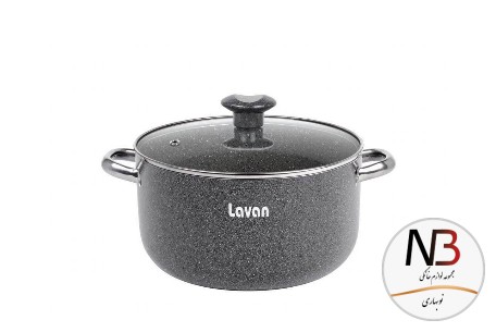 قابلمه-گرانیتی-درب-شیشه-ای-لاوان-مدل-تیتان-سایز-18