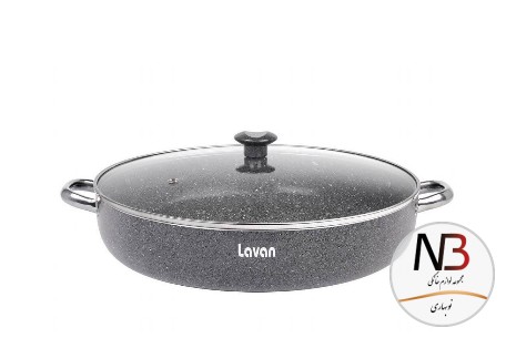 تابه-درب-شیشه-ای-لاوان-بی-لبه-تیتان-سایز-26