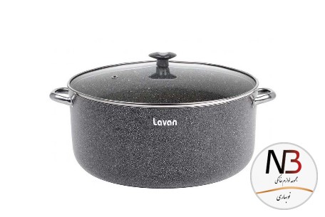 قابلمه-گرانیتی-درب-شیشه-ای-لاوان-مدل-تیتان-سایز-30